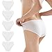 5 Pezzi USA e Getta Biancheria Intima da Donna, Bianco Cotone Monouso Slip, Signore Mutandine Incinte, Mutande Dopo Parto per Ospedali maternità Post Parto Viaggio Spa (XXL)
