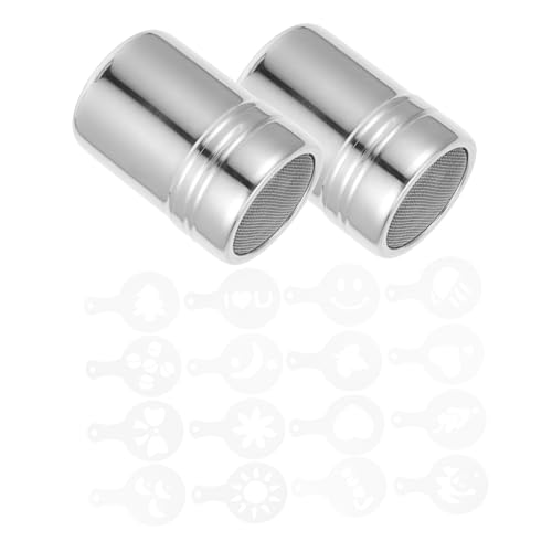 CONGARTENO 2-piece Condiment Bottle Set Sugar Salt Flour Shakers Dispenser Lid Stencils Shaker for Easy Storage