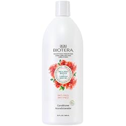 Biotera Anti-Frizz Smoothing Conditioner for Frizzy, Unruly Hair - Smooths & Controls Frizz with Coconut & Camellia Seed Oil, Enhances Shine & Softness, Color-Safe, Vegan