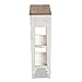 Baxton Studio Dauphine 31.5-inch W x 10-inch D Console Table, White and Light Brown (111-6028-HiT)