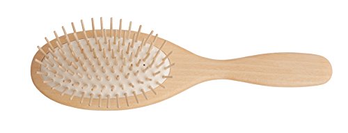 Redecker Straight Maple Pin Hairbrush with Waxed Beechwood Handle, 9-Inches