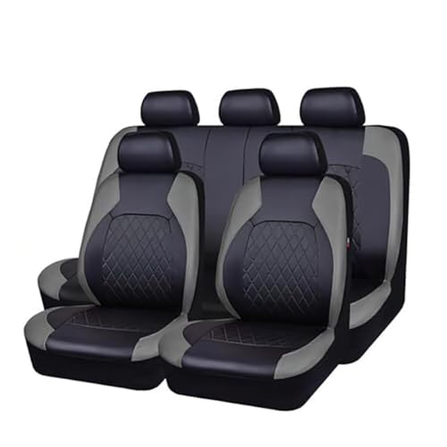 YLCYGJ 5 Voiture Ensembles De Housses Siège pour Dacia Sandero Stepway 3.GEN 2.Gen 2012 2013 2014 2015-2025, Coussin Cuir ImperméAble Respirantes Siege...