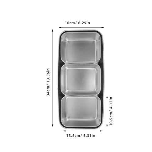 Boîte à assaisonnements inox compartimentée contre l'humidité
