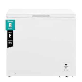 Hisense MCF189E1 Congelatore a pozzetto 191 litri di capacità, Classe energetica E, silenzioso 39 dB, Bianco, dimensioni LxPxA 96,3 cm x 63 cm x 84,7 cm