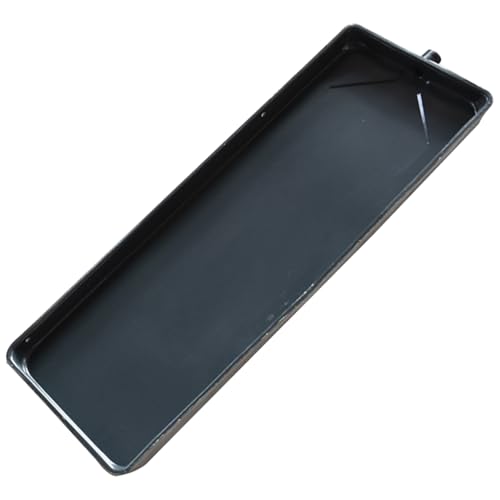 Bandeja de drenaje de aire acondicionado, bandeja de goteo de metal galvanizado con orificio de drenaje para unidad externa, 71 x 24 cm