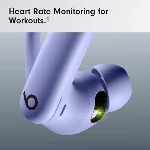 Image of Beats Powerbeats Pro 2 Wireless Bluetooth Earbuds - Noise Cancelling, Heart Rate Monitor, IPX4, Up to 45H Battery & Charging Case, Works with Apple & Android - Hyper Purple (Renewed)