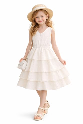Robe de fête en dentelle blanche fille haut de gamme à volants pour demoiselle d'honneur