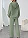 Trendy Queen Womens 2 Piece Outfits Fall Fashion Sweatsuits Oversized Hoodies Wide Leg Sweatpants Tracksuits Lounge Matching Sets Green M