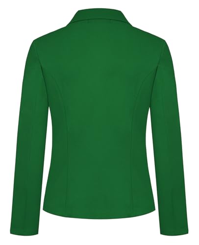 MINTLIMIT Womens Casual Blazer Jacket Long Sleeve Button Front Work Office Blazers Lapel Button Jacket (Green, Size 2XL)3