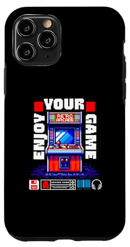 Carcasa para iPhone 11 Pro Classic Retro Arcade Gaming Pixel Art - Enjoy Your Game Tee