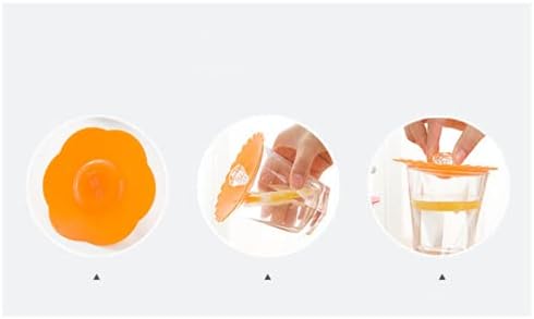 Miniatura 5 de 3 tazas de vidrio de silicona antipolvo, tapa de tapa de sellado de succión para taza de café, tapas de tazón a prueba de polvo