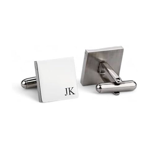 Personalised Square Cuff Links for Men Cover