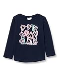 Rundhalsausschnitt s.Oliver Junior Mädchen Langarmshirt mit Pailletten Blue 104