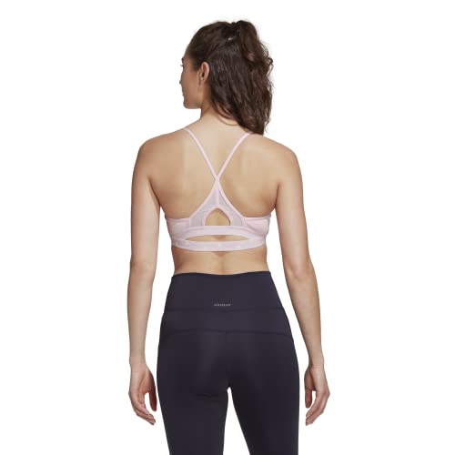 Adidas Women's Training Light Support Good Level Bra Padded, Clear Pink, Small Dd #TOP3