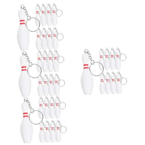 Porte-clés de quilles en PVC avec fermoir pivotant rétractable pour sac