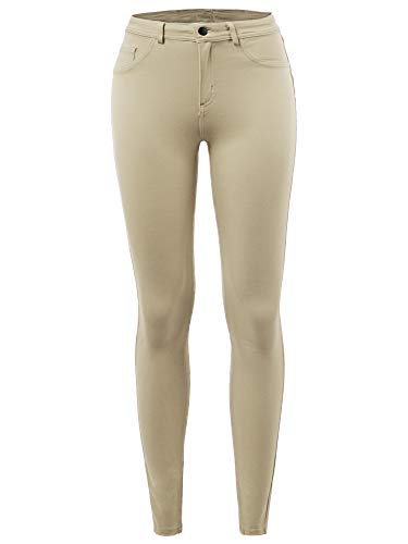 A2Y Women's Comfort Mordern Stretch Skinny Ponte Pants (S-3XL)
