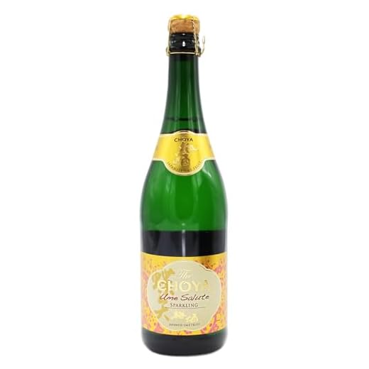 Choya Original Sparkling japanischer Pflaumenwein (Weinhaltiges Getränk, Ume Frucht, prickelnd, fruchtig, leicht süß, 5,5% vol.) 1er Pack (1 x 0,75 l)