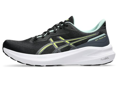 ASICS ASICS Men's Gt-1000 13Sneaker, Black Safety Yellow, 6 US