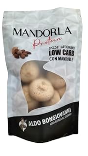 BONGIOVANNI FARINE E BONTA' NATURALI Biscotti Artigianali Low Carb alla Mandorla 125grms