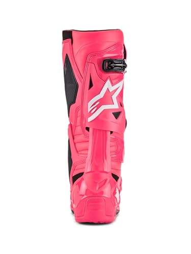 Image of Alpinestars Tech 10 Boots, High-Performance Motocross Boots, CE-Certified, 7, Diva Pink /White