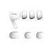 Produktbild sciuU Silikon Ohrpolster Kompatibel mit Apple Airpods Pro, Ohrhörertips Ersatz Ohrhörer Earbuds Hülle, Silikon Soft Ohrhörer Pads Ohrpolster Ohrstöpsel Cover,Weiß,2 * M & 1 * L