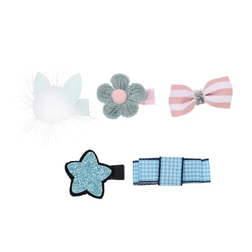 Toddmomy 5Pcs Adorable Dog Hair Clips Cute Puppy Hairpins for Outdoor Use Lightweight Pet Accessories for Grooming and Dress Up for Photo Shoots and Special Occasions