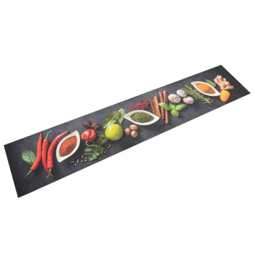Tapis de cuisine lavable absorbant et antidérapant en velours - 2