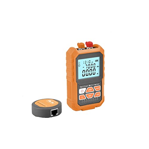 EDEDE Probador de Fibra, 3In1 Medidor de Potencia óptica Localizador de fallas Visual Prueba DE Cable TESTADOR DE Fibra ÓPTICA, 1MW con localizador de fallas visuales de 5 km