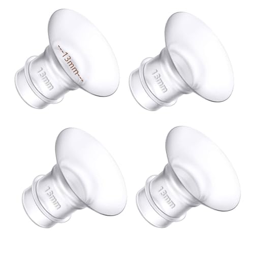 4PCS Flange Insert 13mm Compatible with Momcozy M5/M6/M9/S12 Pro/S9 Pro/V1 Pro/V2 Pro Spectra/Medela/Elvie/NCVI/TSRETE/eufy/Lansinoh/Paruu/MomMed Breast Pump 24mm Shields/Flanges