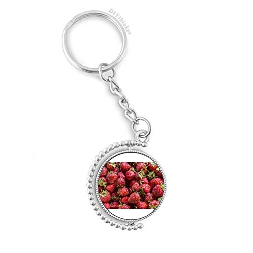 Porte-clés rotatif fraise rouge pour ne plus jamais perdre vos clés