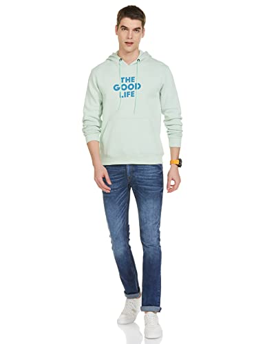 Image of Amazon Brand - Symbol Men's Hoodie Sweatshirt (SY-A22-SW-12 Ecru Olive Melange XL)