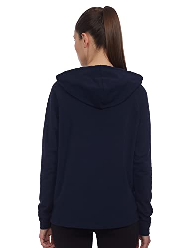 Image of Enamor Full Sleeve Hooded Regular Length Cotton Sweatshirt for Women - Relaxed Fit, Slip on - A902