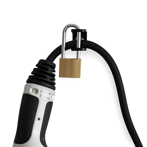 EVify Typ 2 Diebstahlschutz mit Schloss - Diebstahlsicherung für Ladekabel an der Wallbox, für Kabel bis 22 mm Durchmesser geeignet