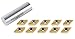 Accusize Industrial Tools Dcmt32.51 Tin Coated Carbide Inserts, 10 Pcs/Box, 2104-1014