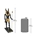 Design Toscano WU67877 Anubis Jackal God of the Egyptian Realm Figurine Statue, 8 Inch, Polyresin, Black and Gold