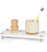 Ozzptuu Sink Caddy Instant Dry Kitchen Sink Organizer Sponge Holder for Kitchen Sink Diatomaceous...