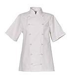 Gastro Uzal Damen-Kochjacke Kurzarm/Ladies Chef Jacket Short Sleeve,XS-3XL,1Stk., Gastronomie/Catering/Party/Pub/Bar/Kitchen (XXL)