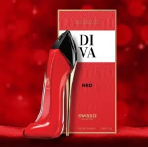Diva Red Perfume for Women Eau de Toilette Spray 3.38 oz 100 ml Long-Lasting Fresh and Feminine Fragrance