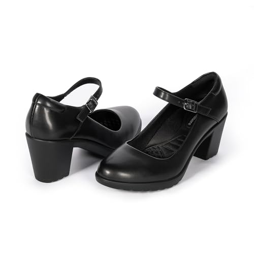 Cusolemore Closed Toe Heels for Women with Arch...