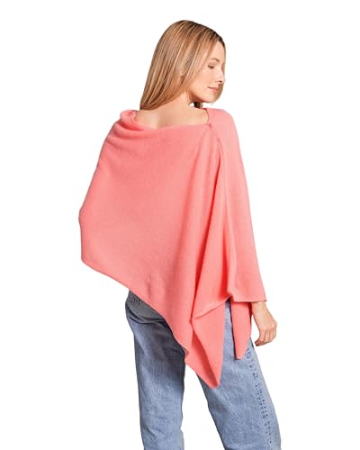 Image of CLAUDIA NICHOLE Womens 100% Cashmere Dress Topper - Cashmere Poncho Wrap