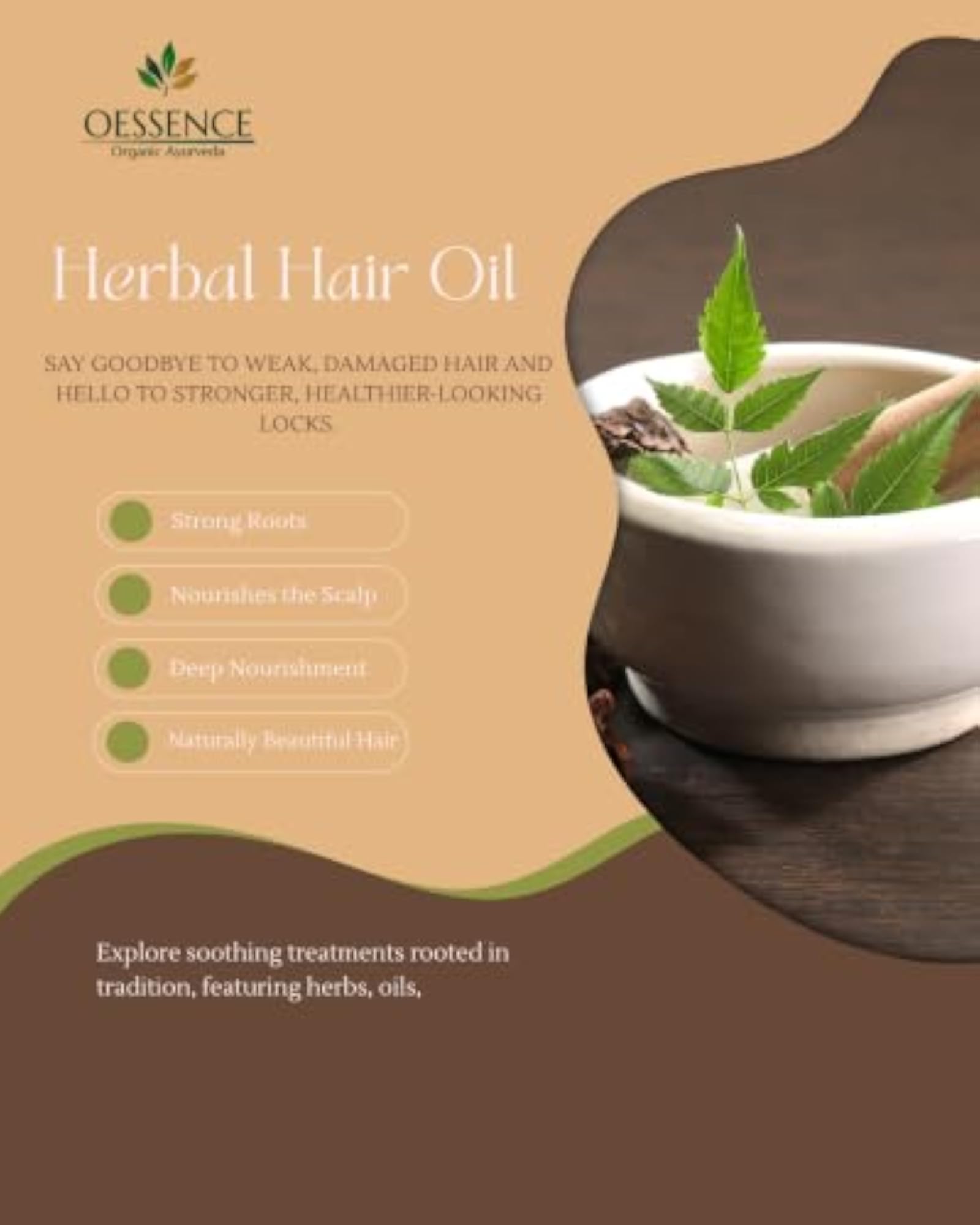 Authentic Herbal Hair Oil for Hair Fall Reduction
