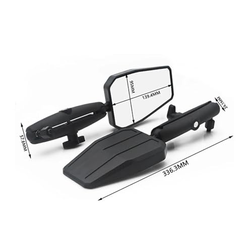 Rétroviseur embout guidon pliable pour moto pour éliminer les vibrations et angles morts