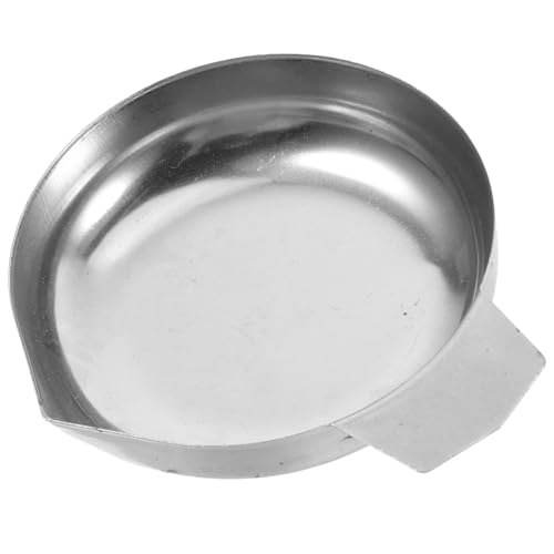 Genérico Bandeja de Pesaje de Acero Inoxidable Pequeña para Báscula Electrónica de Bolsillo, Plato Profundo para Medición Precisa de Quilates en Joyería y Laboratorio, Accesorio Versátil