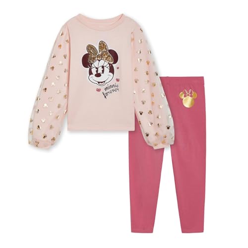 T-shirt et legging Minnie Mouse ensemble fille idéal pour l'école et le parc