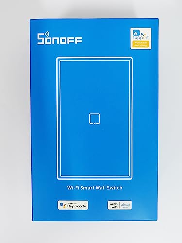 Sonoff® T2 Us Interruptor Wifi Inteligente 1 Botão Touth Screen Wi-fi, Funciona com Alexa