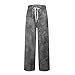 Night Pants For Men, Cotton Gradient Pajama Lightweight Soft Lounge With Pockets Sleep Pj Bottoms Joggers Y2K Fashion Orange Pjs (L, Dark Gray