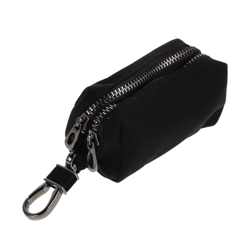 Alipis Car Key Bag Holder Keychain Case Suede Wallet Keychain Mini Pouch for Car Keys Zipper Coin Purse with Protector