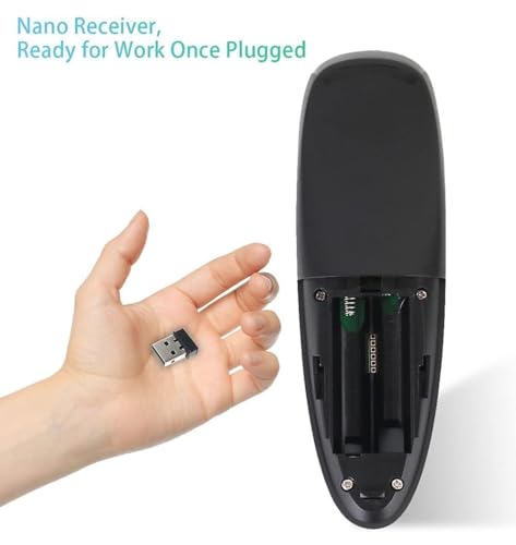 Image of Air Mouse Wireless Infrared Remote Control 6 Axis Gyroscope IR Learning Original Fly Mouse with Voice Input Mic Compatible for Any Smart TV Android TV Box PC Projector Universal