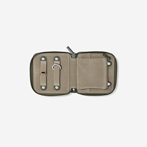 Rollo de joyería compacto verde oliva de Stackers para organizar tus joyas 4