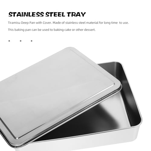 Plaque de cuisson inoxydable pour four et moule tiramisu résistant